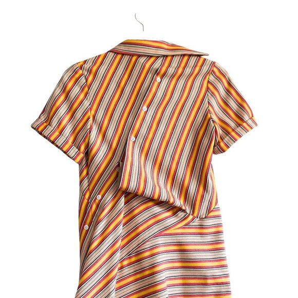 Monse Stripe Deconstructed Dress, Cotton Blend, Size 2, New with tag - Picture 10 of 16